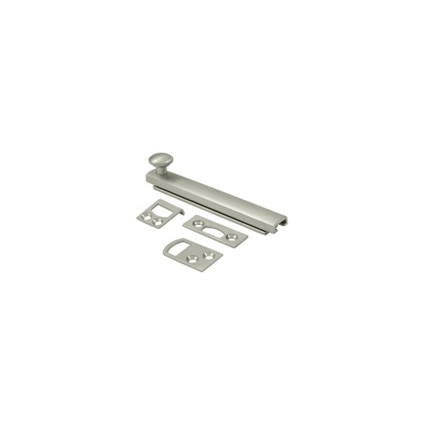 Concealed Screw Surface Bolt Window Latch Brushed Nickel, 10PK